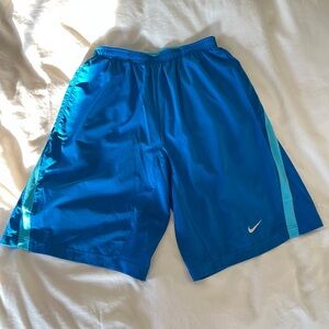 Nike Blue Athletic Shorts Lightweight Performance